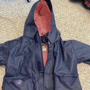 Jojo Maman Bebe Navy blue raincoat